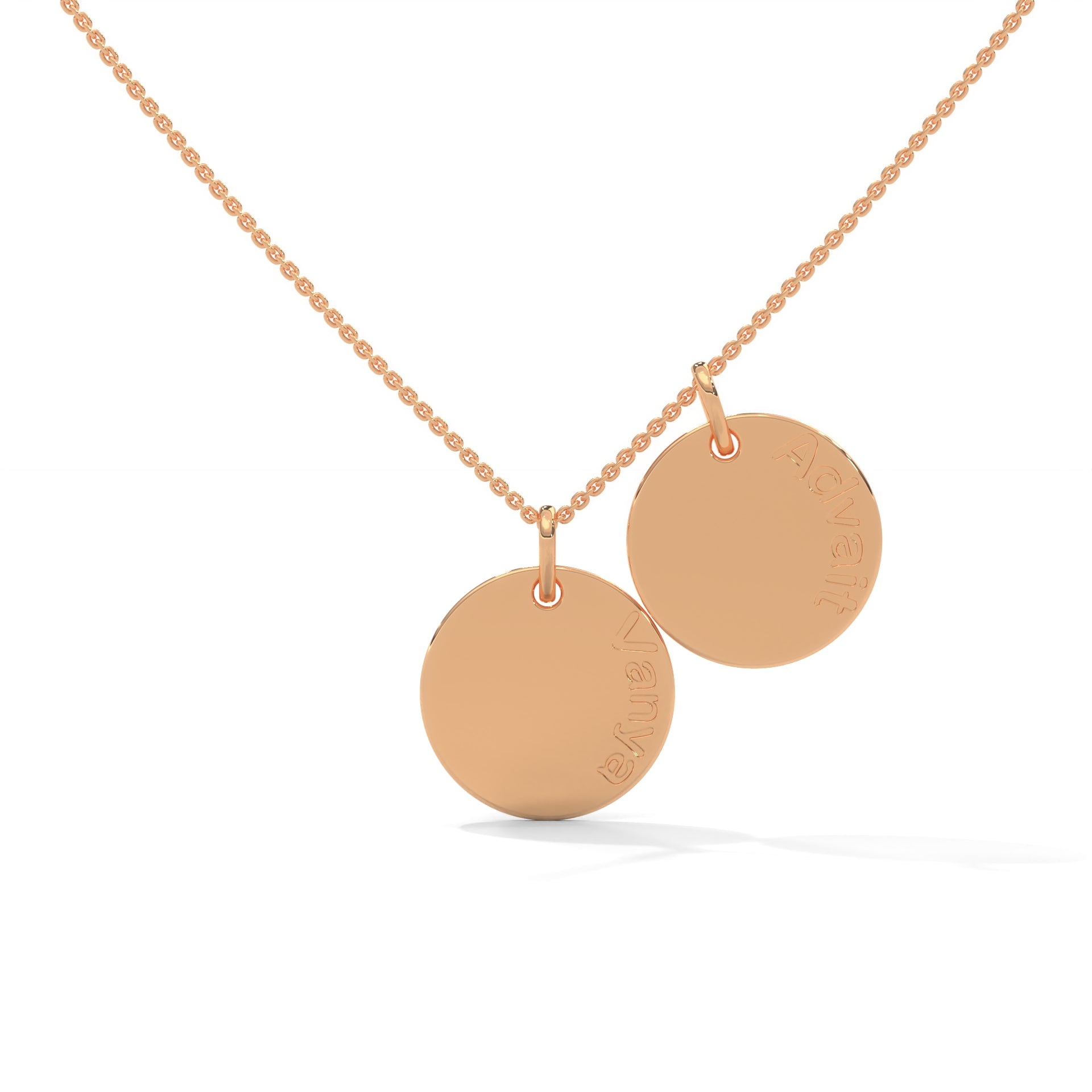 Personalized Stackable Coin Necklace