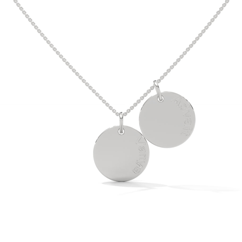Personalized Stackable Coin Necklace