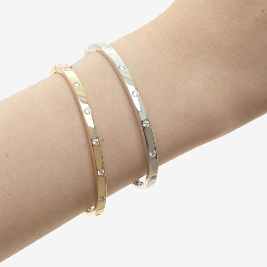 Inlay Diamond Bangle