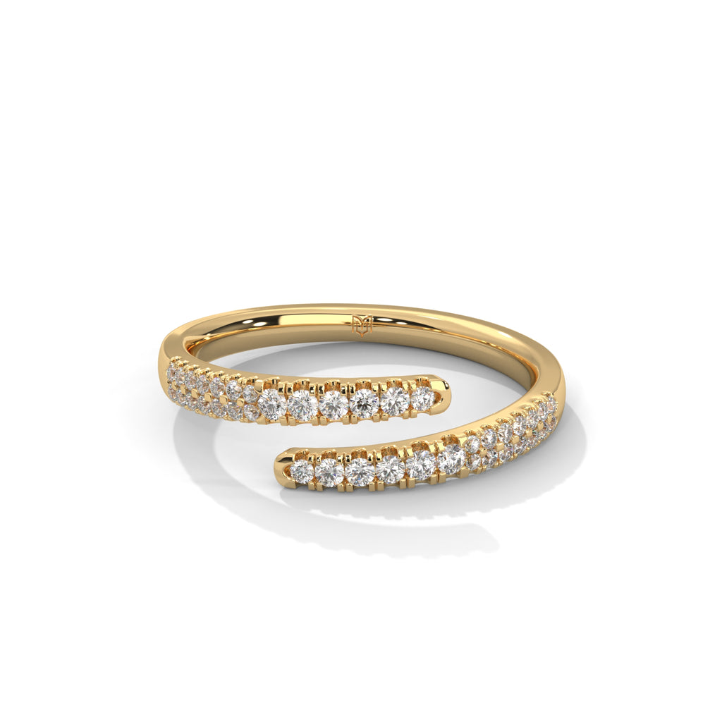 Round Diamond Wrap Ring