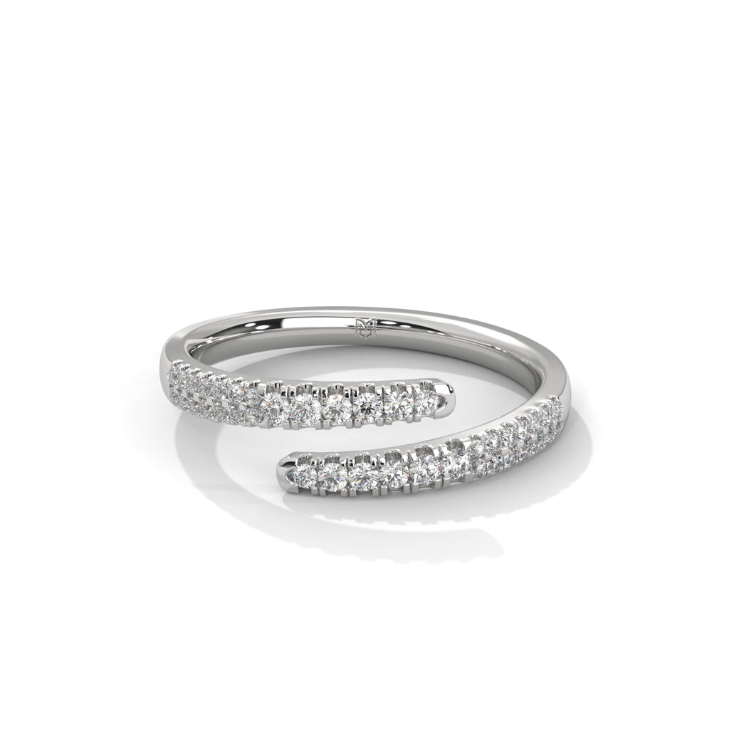 Round Diamond Wrap Ring