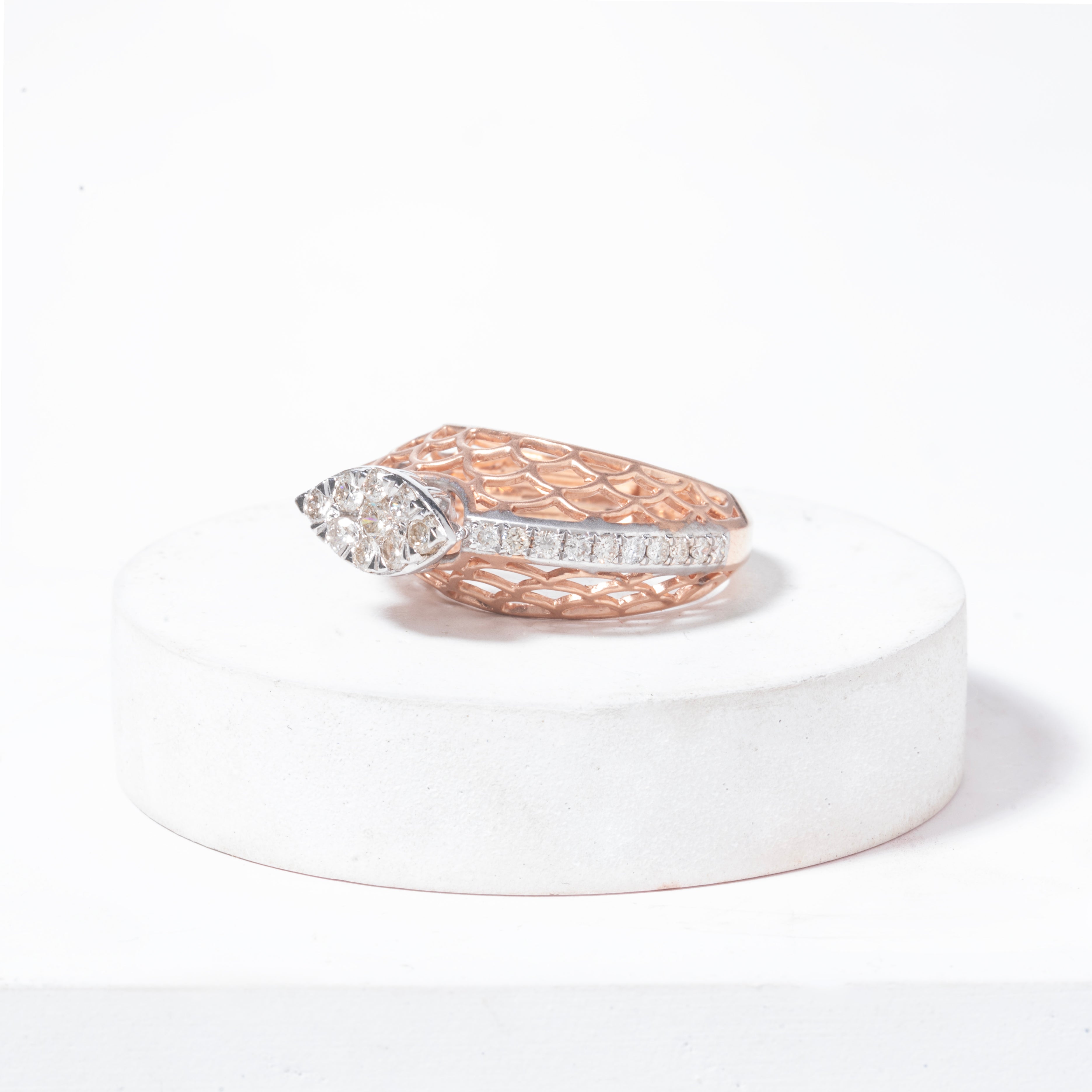 Marquise Illusion Elevated Ring