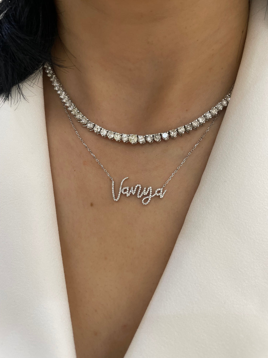 Personalized Diamond Name Necklace