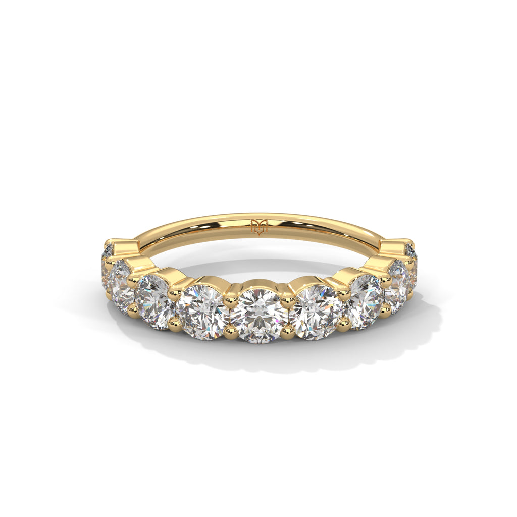 Round Eternity Ring - Half Coverage