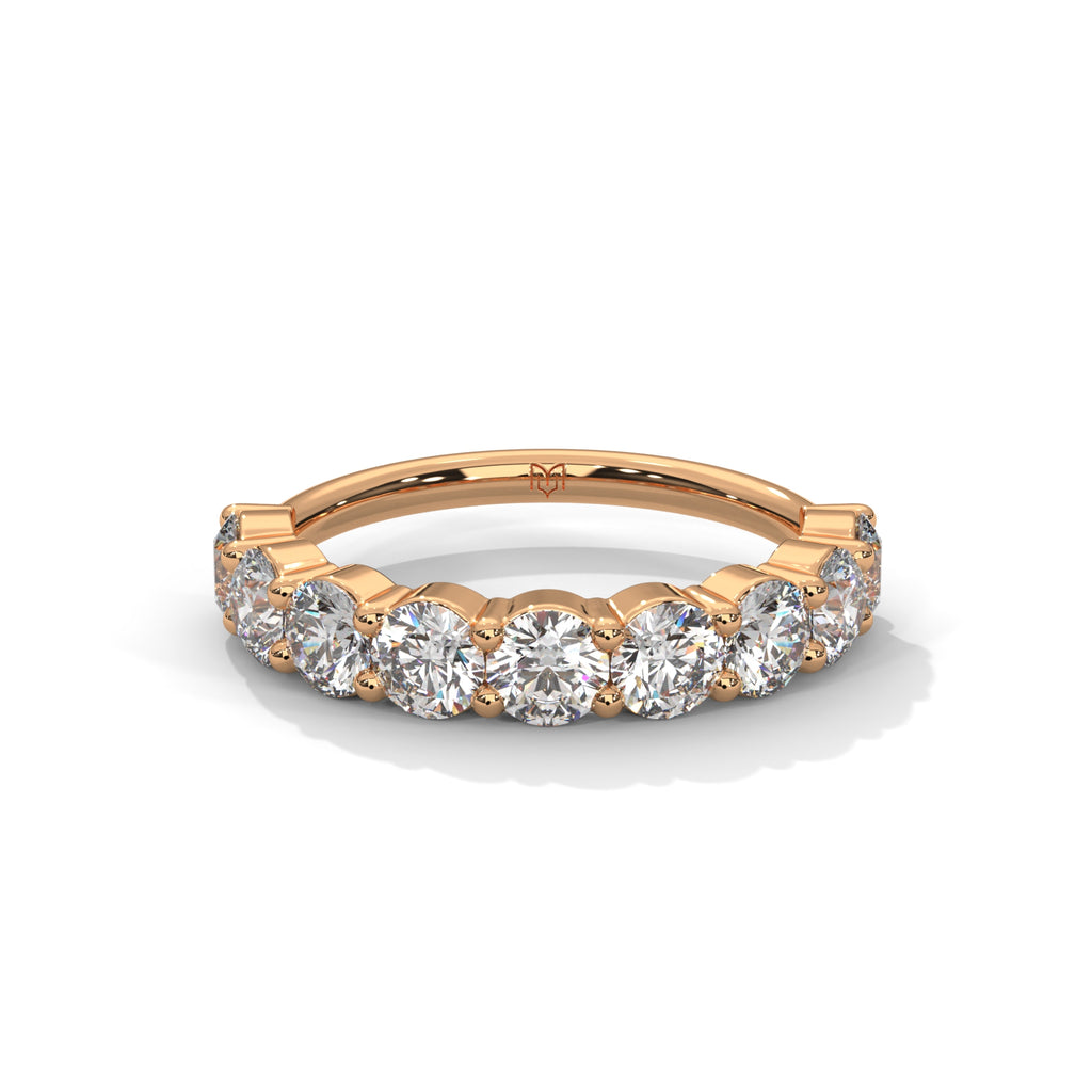 Round Eternity Ring - Half Coverage