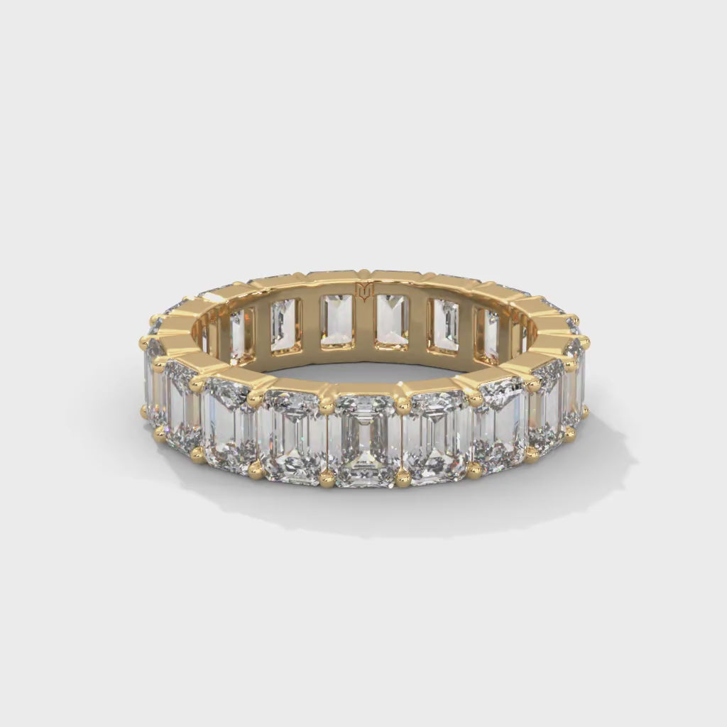 Emerald Eternity Ring - Full Coverage
