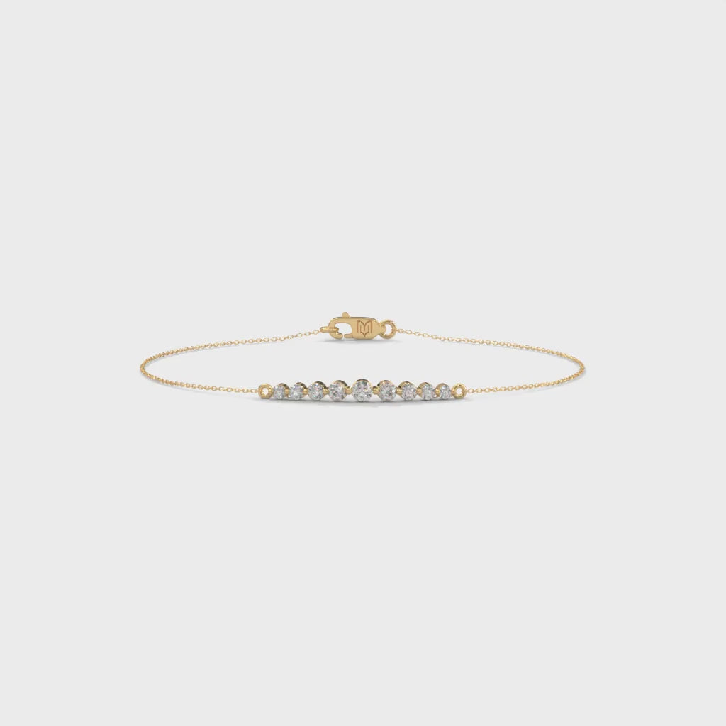 Single Prong Diamond Bracelet