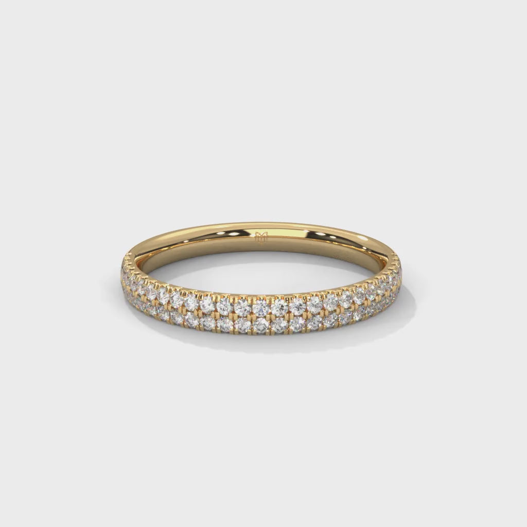 Double Row Pave Ring
