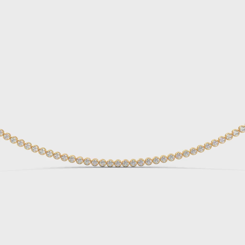 Tennis Necklace + Double Tennis Bracelet