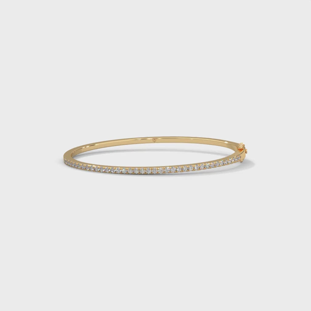 Half Eternity Diamond Bangle