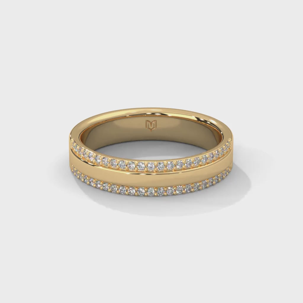 Diamond Border Ring